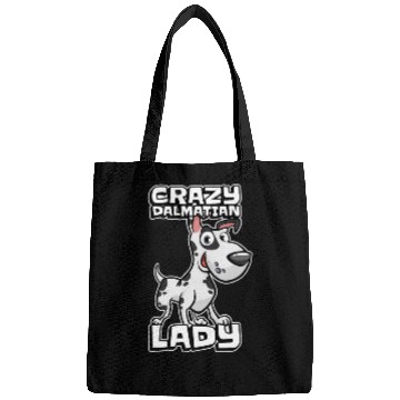 Discover Dalmatian Crazy Dalmatian Lady Bags