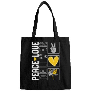 Discover Mailman Bags, Peace Love Deliver Mailbox Bags,
