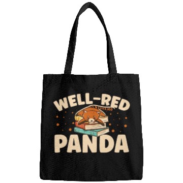 Discover Well-Red Panda Zookeeper Zoogoer Wildlife Bookworm Bags