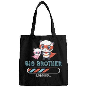Discover Big brother super hero panda cat Bags
