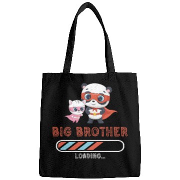 Discover Big brother super hero panda cat Bags