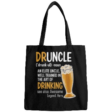 Discover Druncle Dictionary Funny Drinking Uncle Bags