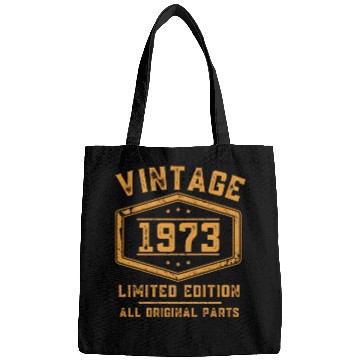 Discover 50 Years Vintage 1973 Retro 50th Birthday Bags