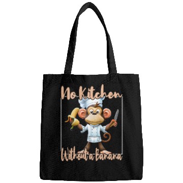 Discover Banana Vibes kitchen monkey Bags