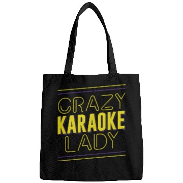 Discover Karaoke Singer Crazy Karaoke Lady Bags
