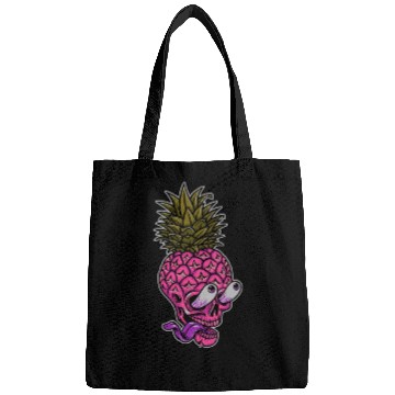 Discover Skeleton pineapple psychedelic Bags