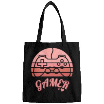 Discover Pink Retro Gamer Valentine Day Bags