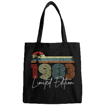 Discover 40 Years Vintage 1983 Retro 40th Birthday Bags