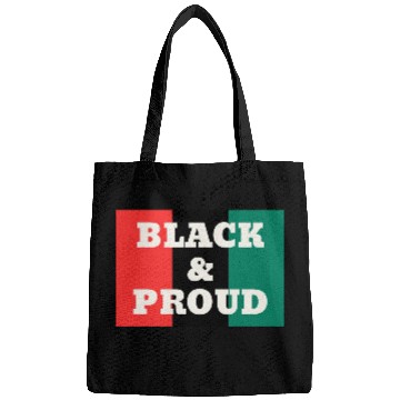 Discover Black and Proud on a Red, Black, and Green Colors Bags