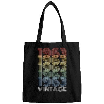 Discover 60 Years Vintage 1963 Retro 60th Birthday Bags