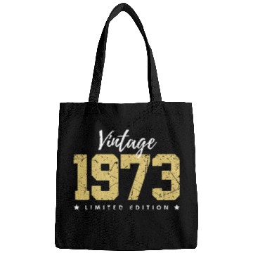 Discover 50 Years Vintage 1973 Retro 50th Birthday Bags