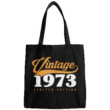 Discover 50 Years Vintage 1973 Retro 50th Birthday Bags