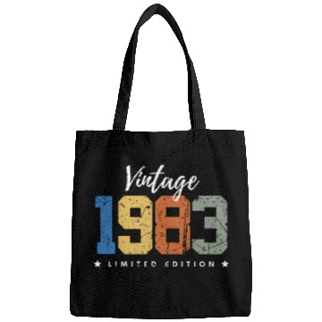 Discover 40 Years Vintage 1983 Retro 40th Birthday Bags