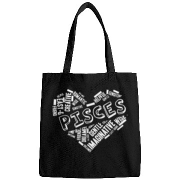 Discover Pisces Heart Word Cloud Doodle Astrology Zodiac St Bags