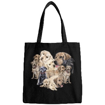 Discover Labrador Valentines Day Dog Lover Heart Bags
