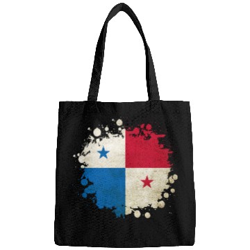 Discover Panama vintage flags blob Bags