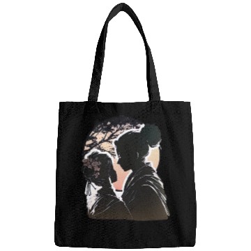 Discover Romantic Embrace, Ukiyo-E Valentine's Day Design, Bags
