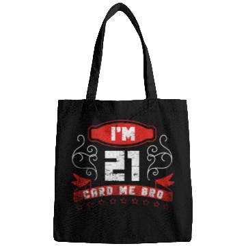 Discover I'm 21 Card Me Bro 21 Years Old 21st Birthday Bags