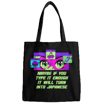 Discover Maybe If You Type It Enough Funny Anime Humor Mang Bags