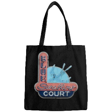 Discover Blue Swallow Court Route 66 Tucumcari Bags