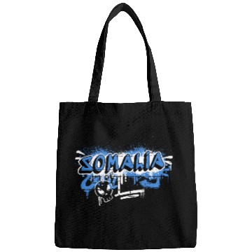 Discover Somalia graffiti flag design Bags