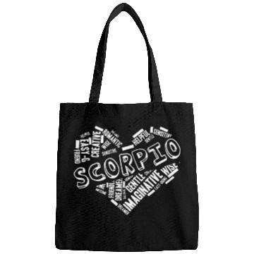 Discover Scorpio Heart Word Cloud Doodle Astrology Zodiac S Bags