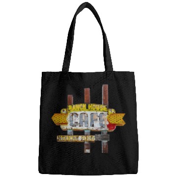 Discover Ranch House Cafe Sign Route 66 Neon Tucumcari NM Bags