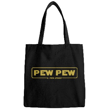 Discover pew pew - A pew story Bags