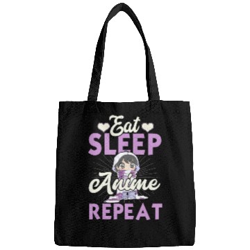 Discover Eat Sleep Anime Repeat Japanese Manga Lover Cospla Bags