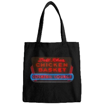 Discover Del Rhea Chicken Basket Neon Sign Route 66 Bags