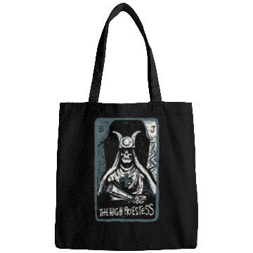 Discover The High Priestess Skeleton Skull Tarot Card Bags