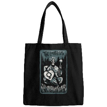 Discover The Empress Skeleton Skull Tarot Card Bags