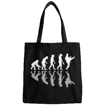 Discover Human Evolution Karate Martial Arts Lover MMA Bags