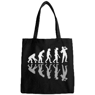 Discover Human Evolution Singer Singing Music Lover Bags