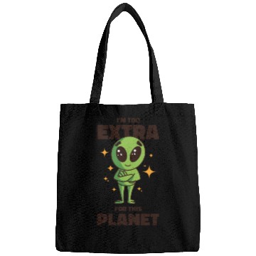 Discover Space Area 51 Extraterrestrial Beings Cool Alien Bags