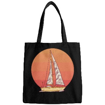 Discover Sunset sailing boat sea waves Sunset sailing boat Bags