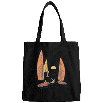 Discover Sailors sailing sea waves sunset Sailors sailing s Bags