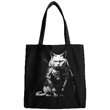Discover cool samurai cat Bags