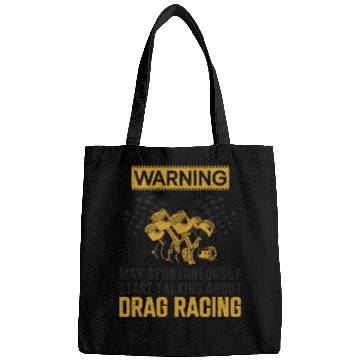 Discover Drag Racing Race Car Warning May Bags
