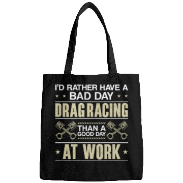 Discover Drag Racing Race Car I'd Rather Bags