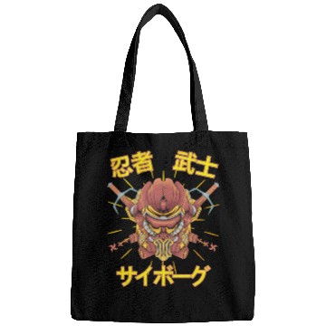 Discover Samurai Monster Cyborg Robot orange Ninja Bags