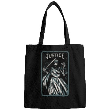 Discover Justice Skeleton Skull Tarot Card Bags