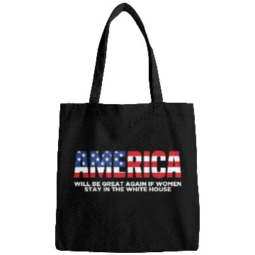 Discover America Will Be Great Again Black Bags