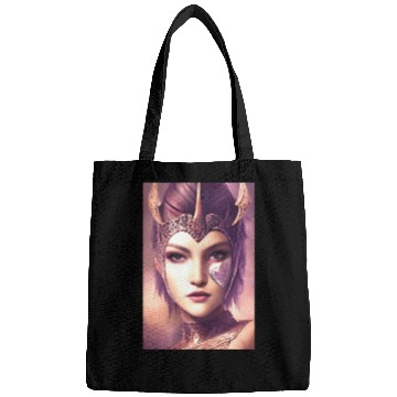 Discover Warrior princess wearing gothic plate dark fantasy Bags