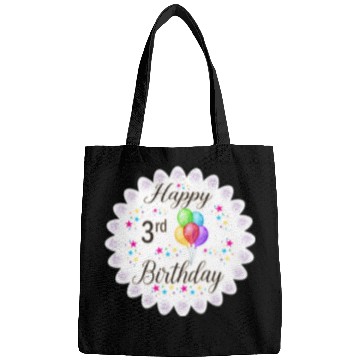 Discover 3rd Happy Birthday with Balloon Bags