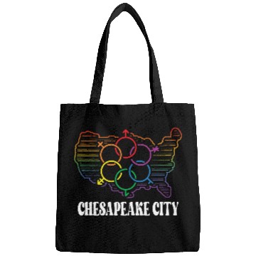 Discover Chesapeake City Pride Month Pride Flag LGBT Commun Bags