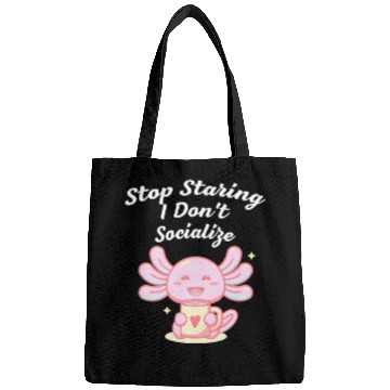 Discover Stop Staring I Dont Socialize Nerd Introvert Weird Bags