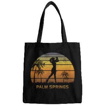 Discover Retro Palm Springs Women's Golf Golfing Fan Bags