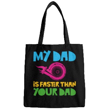 Discover Drag Racing Race Car Dad Son Bags