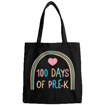 Discover School Bags, 100 Days Of Pre-K Rainbow Heart Bags